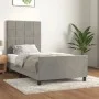 Light gray velvet bed frame with headboard 90x190 cm by vidaXL, Beds and slatted bases - Ref: Foro24-3125727, Price: 153,16 €...