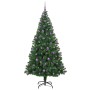 Árbol de Navidad artificial Verde 210 cm PVC y Acero y Plástico en Decoración Festiva y Estacional | Comprar online en Foru.es