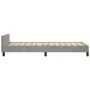 Light gray velvet bed frame with headboard 90x190 cm by vidaXL, Beds and slatted bases - Ref: Foro24-3125727, Price: 153,16 €...