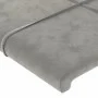 Light gray velvet bed frame with headboard 90x190 cm by vidaXL, Beds and slatted bases - Ref: Foro24-3125727, Price: 153,16 €...