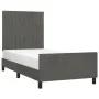 Dark gray velvet bed frame with headboard 80x200cm by vidaXL, Beds and slatted bases - Ref: Foro24-3125844, Price: 140,20 €, ...