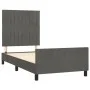 Dark gray velvet bed frame with headboard 80x200cm by vidaXL, Beds and slatted bases - Ref: Foro24-3125844, Price: 140,20 €, ...