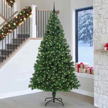 Árbol de Navidad artificial Verde 240 cm PVC y Acero y Plástico en Decoración Festiva y Estacional | Comprar online en Foru.es