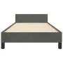 Dark gray velvet bed frame with headboard 80x200cm by vidaXL, Beds and slatted bases - Ref: Foro24-3125844, Price: 140,20 €, ...