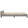Estructura de cama con cabecero terciopelo gris claro 140x190cm de vidaXL, Camas y somieres - Ref: Foro24-3125818, Precio: 20...