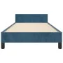 Dark blue velvet bed frame with headboard 90x190 cm by vidaXL, Beds and slatted bases - Ref: Foro24-3125609, Price: 142,31 €,...