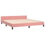 Estructura de cama con cabecero de terciopelo rosa 160x200 cm de vidaXL, Camas y somieres - Ref: Foro24-3125890, Precio: 216,...