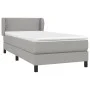 Cama box spring con colchón tela gris claro 90x200 cm de vidaXL, Camas y somieres - Ref: Foro24-3126133, Precio: 300,04 €, De...