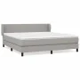Cama box spring con colchón tela gris claro 180x200 cm de vidaXL, Camas y somieres - Ref: Foro24-3126101, Precio: 540,63 €, D...