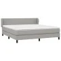 Cama box spring con colchón tela gris claro 180x200 cm de vidaXL, Camas y somieres - Ref: Foro24-3126101, Precio: 540,63 €, D...