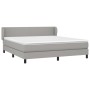 Cama box spring con colchón tela gris claro 180x200 cm de vidaXL, Camas y somieres - Ref: Foro24-3126101, Precio: 558,08 €, D...