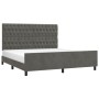 Estructura cama con cabecero terciopelo gris oscuro 180x200 cm de vidaXL, Camas y somieres - Ref: Foro24-3125953, Precio: 246...