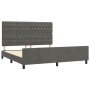 Estructura cama con cabecero terciopelo gris oscuro 180x200 cm de vidaXL, Camas y somieres - Ref: Foro24-3125953, Precio: 246...