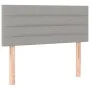 Cama box spring con colchón tela gris claro 100x200 cm de vidaXL, Camas y somieres - Ref: Foro24-3126301, Precio: 328,24 €, D...
