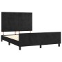 Estructura de cama con cabecero de terciopelo negro 140x200 cm de vidaXL, Camas y somieres - Ref: Foro24-3125759, Precio: 208...