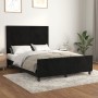 Estructura de cama con cabecero de terciopelo negro 140x190 cm de vidaXL, Camas y somieres - Ref: Foro24-3125631, Precio: 224...