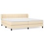 Cama box spring con colchón tela color crema 200x200 cm de vidaXL, Camas y somieres - Ref: Foro24-3126274, Precio: 556,18 €, ...