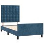Estructura cama con cabecero terciopelo azul oscuro 80x200 cm de vidaXL, Camas y somieres - Ref: Foro24-3125969, Precio: 143,...