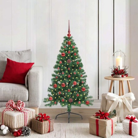 Árbol de Navidad Artificial Preiluminado Verde 120 cm PVC en Decoración Festiva y Estacional | Comprar online en Foru.es