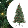 Árbol de Navidad Artificial Preiluminado Verde 120 cm PVC en Decoración Festiva y Estacional | Comprar online en Foru.es