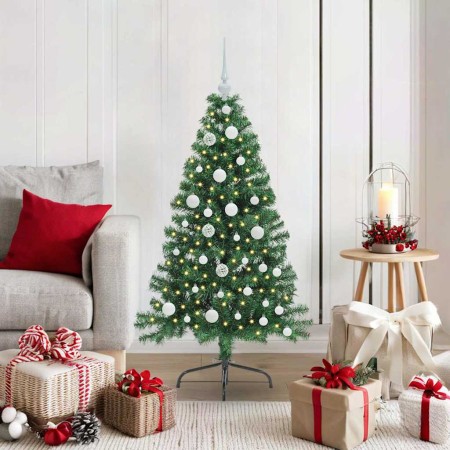 Árbol de Navidad Artificial Preiluminado Verde 120 cm PVC en Decoración Festiva y Estacional | Comprar online en Foru.es