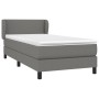 Cama box spring con colchón tela gris oscuro 100x200 cm de vidaXL, Camas y somieres - Ref: Foro24-3126062, Precio: 339,10 €, ...