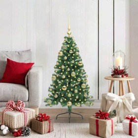 Árbol de Navidad Artificial Preiluminado Verde 120 cm PVC en Decoración Festiva y Estacional | Comprar online en Foru.es