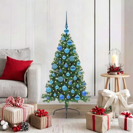 Árbol de Navidad Artificial Preiluminado Verde 120 cm PVC en Decoración Festiva y Estacional | Comprar online en Foru.es