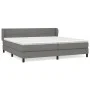 Cama box spring con colchón tela gris oscuro 200x200 cm de vidaXL, Camas y somieres - Ref: Foro24-3126270, Precio: 596,14 €, ...