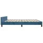 Dark blue velvet bed frame with headboard 200x200 cm by vidaXL, Beds and slatted bases - Ref: Foro24-3125718, Price: 219,75 €...