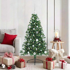 Árbol de Navidad Artificial Preiluminado Verde 150 cm PVC en Decoración Festiva y Estacional | Comprar online en Foru.es
