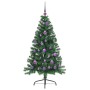 Árbol de Navidad Artificial Preiluminado Verde 150 cm PVC en Decoración Festiva y Estacional | Comprar online en Foru.es