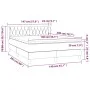 Cama box spring con colchón tela gris claro 140x200 cm de vidaXL, Camas y somieres - Ref: Foro24-3126485, Precio: 437,66 €, D...