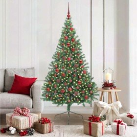 Árbol de Navidad Artificial Preiluminado Verde 180 cm PVC en Decoración Festiva y Estacional | Comprar online en Foru.es