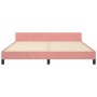 Estructura de cama con cabecero de terciopelo rosa 160x200 cm de vidaXL, Camas y somieres - Ref: Foro24-3125951, Precio: 241,...