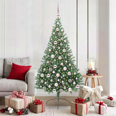 Árbol de Navidad Artificial Preiluminado Verde 180 cm PVC en Decoración Festiva y Estacional | Comprar online en Foru.es