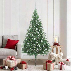 Árbol de Navidad Artificial Preiluminado Verde 180 cm PVC en Decoración Festiva y Estacional | Comprar online en Foru.es