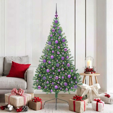 Árbol de Navidad Artificial Preiluminado Verde 180 cm PVC en Decoración Festiva y Estacional | Comprar online en Foru.es