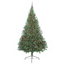 Árbol de Navidad Artificial Preiluminado Verde 210 cm PVC en Decoración Festiva y Estacional | Comprar online en Foru.es