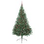 Árbol de Navidad Artificial Preiluminado Verde 210 cm PVC en Decoración Festiva y Estacional | Comprar online en Foru.es