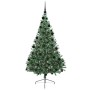 Árbol de Navidad Artificial Preiluminado Verde 210 cm PVC en Decoración Festiva y Estacional | Comprar online en Foru.es