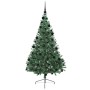 Árbol de Navidad Artificial Preiluminado Verde 210 cm PVC en Decoración Festiva y Estacional | Comprar online en Foru.es