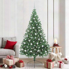 Árbol de Navidad Artificial Preiluminado Verde 210 cm PVC en Decoración Festiva y Estacional | Comprar online en Foru.es