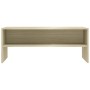 Mueble de TV madera contrachapada color roble 100x40x40cm de vidaXL, Muebles TV - Ref: Foro24-800048, Precio: 47,88 €, Descue...