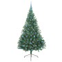 Árbol de Navidad Artificial Preiluminado Verde 210 cm PVC en Decoración Festiva y Estacional | Comprar online en Foru.es