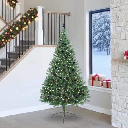 Árbol de Navidad Artificial Preiluminado Verde 240 cm PVC en Decoración Festiva y Estacional | Comprar online en Foru.es