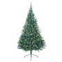 Árbol de Navidad Artificial Preiluminado Verde 240 cm PVC en Decoración Festiva y Estacional | Comprar online en Foru.es