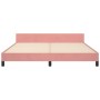 Estructura de cama con cabecero de terciopelo rosa 180x200 cm de vidaXL, Camas y somieres - Ref: Foro24-3125896, Precio: 211,...