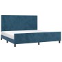 Estructura cama con cabecero terciopelo azul oscuro 200x200 cm de vidaXL, Camas y somieres - Ref: Foro24-3125657, Precio: 248...