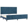 Estructura cama con cabecero terciopelo azul oscuro 200x200 cm de vidaXL, Camas y somieres - Ref: Foro24-3125657, Precio: 248...
